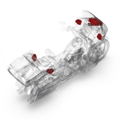 Rockford Fosgate Harley-Davidson Road Glide Ultra Source Unit 4 Speaker & Amp Kit - HD9813RGU-STAGE2