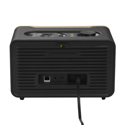 JBL Authentics 200 Smart Home Speaker with Voice Assistants in Retro Design - JBLAUTH200BLKAM