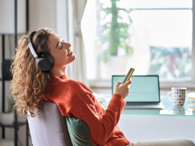 JVC Active Noise Cancelling Wireless Lightweight Around-Ear Headphones - HA-S75N