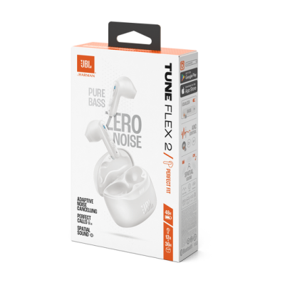 JBL Tune Flex 2 True Wireless Noise Cancelling Earbuds - JBLTFLEX2WHTAM