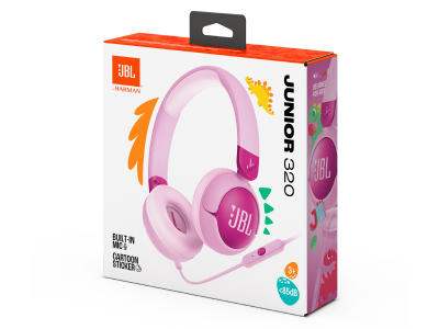 JBL Junior 320 Wired On-Ear Headphones in Purple - JBLJR320PURAM