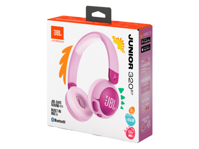 JBL Junior 320BT Wireless On-Ear Headphones in Purple - JBLJR320BTPURAM