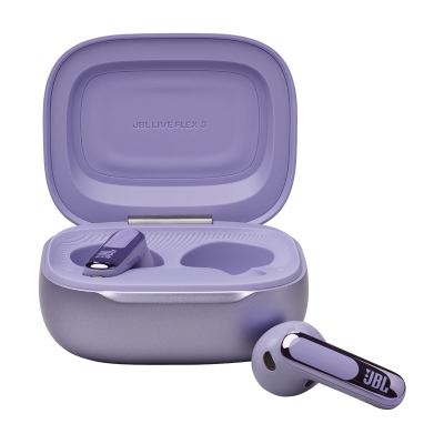 JBL Live Flex 3 True Wireless Noise-Cancelling Earbuds in Purple - JBLLIVEFLEX3PURAM