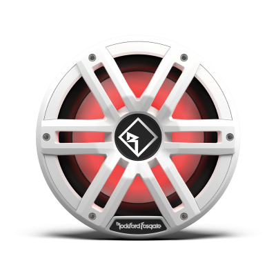 Rockford Fosgate M2 10" DVC 2Ω Color Optix Infinite Baffle Marine Subwoofer: White Gen-2 - M2D2-10I-G2