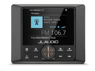 JL Audio MediaMaster 55 Weatherproof Stereo with Full-Color LCD Display - MM55