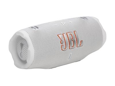 JBL Charge 6 Portable Speaker with AI Sound Boost in White - JBLCHARGE6WHTAM