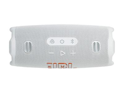 JBL Charge 6 Portable Speaker with AI Sound Boost in White - JBLCHARGE6WHTAM