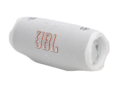 JBL Charge 6 Portable Speaker with AI Sound Boost in White - JBLCHARGE6WHTAM
