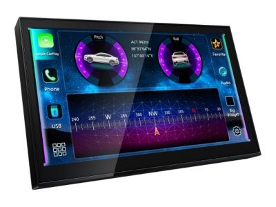 8" JVC Direct Replacement Digital Media Receiver featuring Apple CarPlay Android Auto Bluetooth - KW-Z800AW