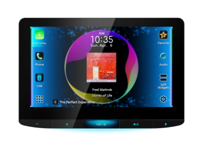 10.1" JVC Direct Replacement Digital Media Receiver featuring Apple CarPlay Android Auto Bluetooth - KW-Z1000AW