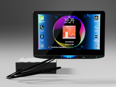 10.1" JVC Direct Replacement Digital Media Receiver featuring Apple CarPlay Android Auto Bluetooth - KW-Z1000AW