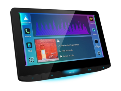 10.1" JVC Digital Media Receiver featuring Apple CarPlay Android Auto Bluetooth - KW-Z1001W