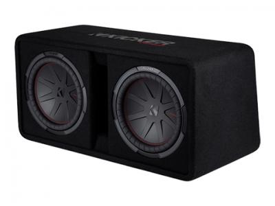 Kicker 12 Inch Dual CompR Series Enclosure - 48DCWR122