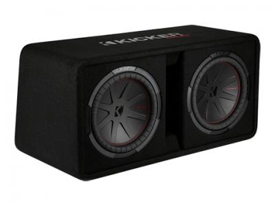 Kicker 12 Inch Dual CompR Series Enclosure - 48DCWR122