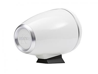 Kicker 6.5-Inch Coaxial Tower System With White Grill on White Can - 46KMFC65W