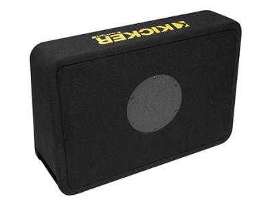 10" Kicker CompC Thin Profile 4 Ohm Loaded Subwoofer Enclosure - 50TCWC104