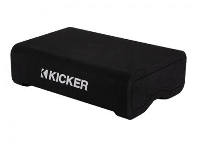 12" Kicker CompVT Series 2-Ohm Down Firing Subwoofer Enclosure - 48CVTDF122