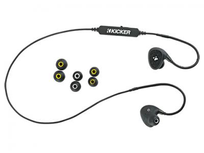 Kicker EB400 Waterproof Bluetooth Earbuds - 44EB400BTB