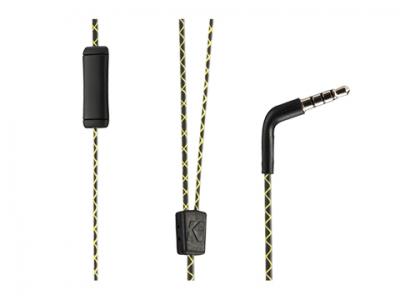 Kicker Stereo In-Ear Monitor Earbuds in Black - 46EB74