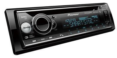 Pioneer CD Receiver with Enhanced Audio Functions and Smart Sync App Compatibility - DEH-S7200BHS